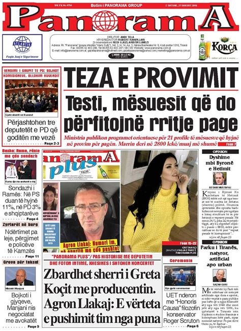 albanees nieuwsAlbanese radioAlbanese tvalbanian tv livealbani&235; nieuws 24 live. . Panorama gazeta